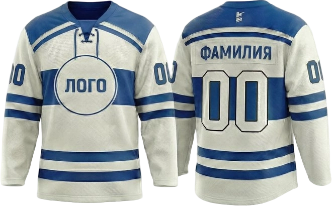 Премиум джерси — бело-синий